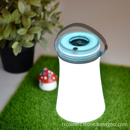 Portable Smart silicone led children's dim night light base